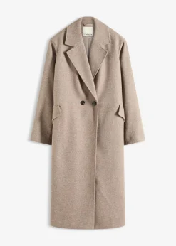 bonprix bonprix Chaquetas Y Abrigos>Abrigo marrón grisáceo moteado