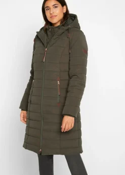 Mujer bonprix bonprix Abrigo acolchado, aspecto 2 en 1