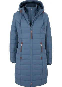 bonprix bonprix Chaquetas Y Abrigos>Abrigo acolchado, aspecto 2 en 1 índigo