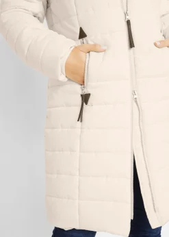 Mujer bonprix bonprix Abrigo acolchado, aspecto 2 en 1