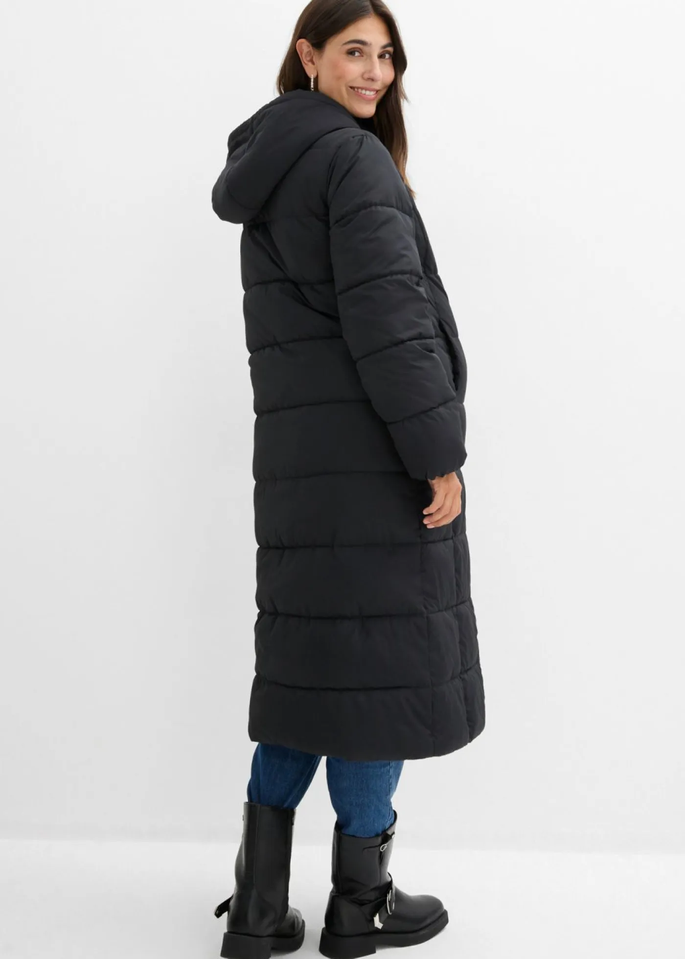 Mujer bonprix bonprix Abrigo acolchado premamá 2 en 1 con inserto para porteo