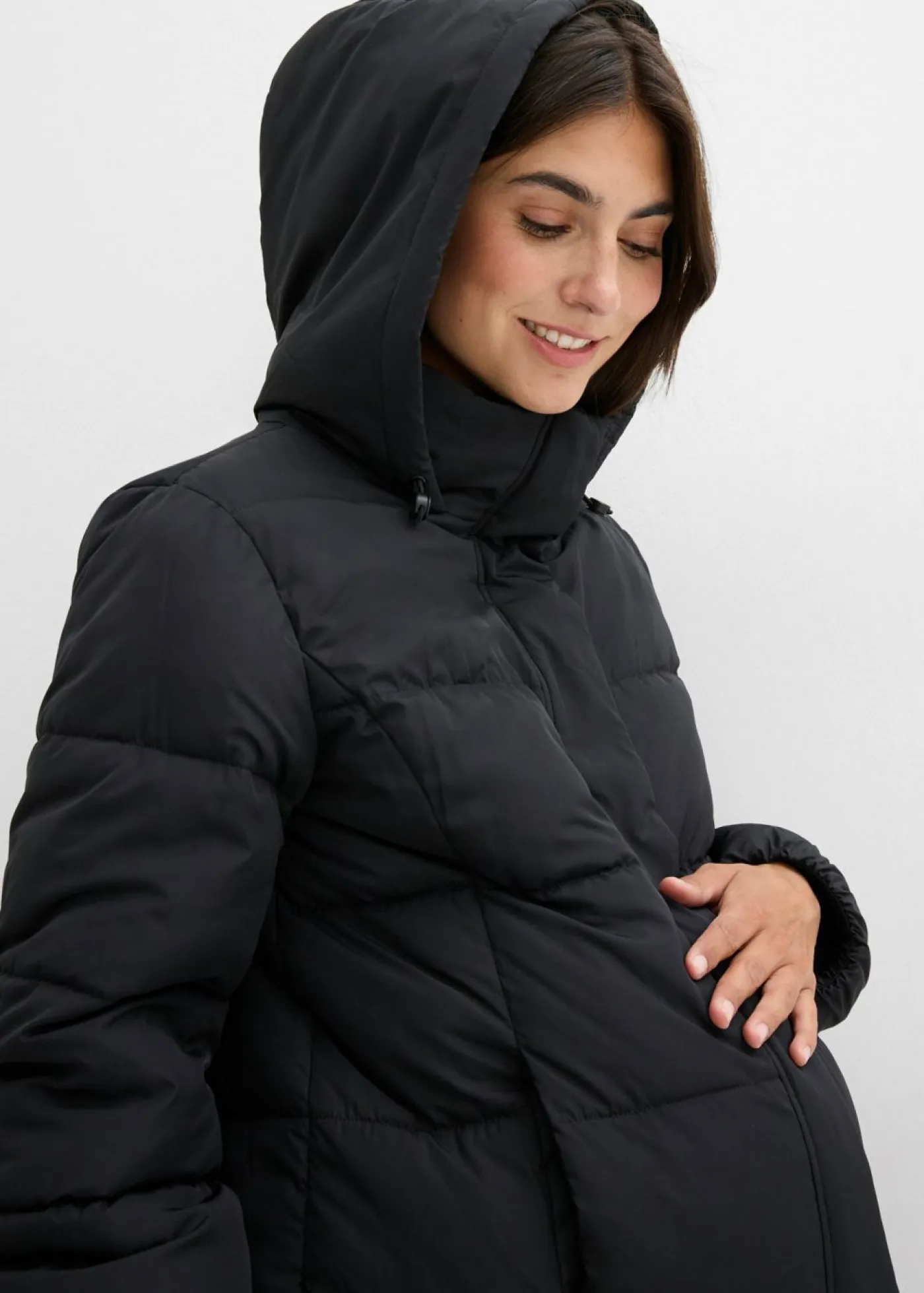 Mujer bonprix bonprix Abrigo acolchado premamá 2 en 1 con inserto para porteo