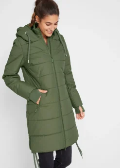 bonprix bonprix Chaquetas Y Abrigos>Abrigo acolchado repelente al agua caqui oscuro