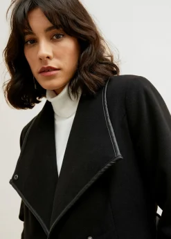 Mujer bonprix bonprix Abrigo con aspecto de lana