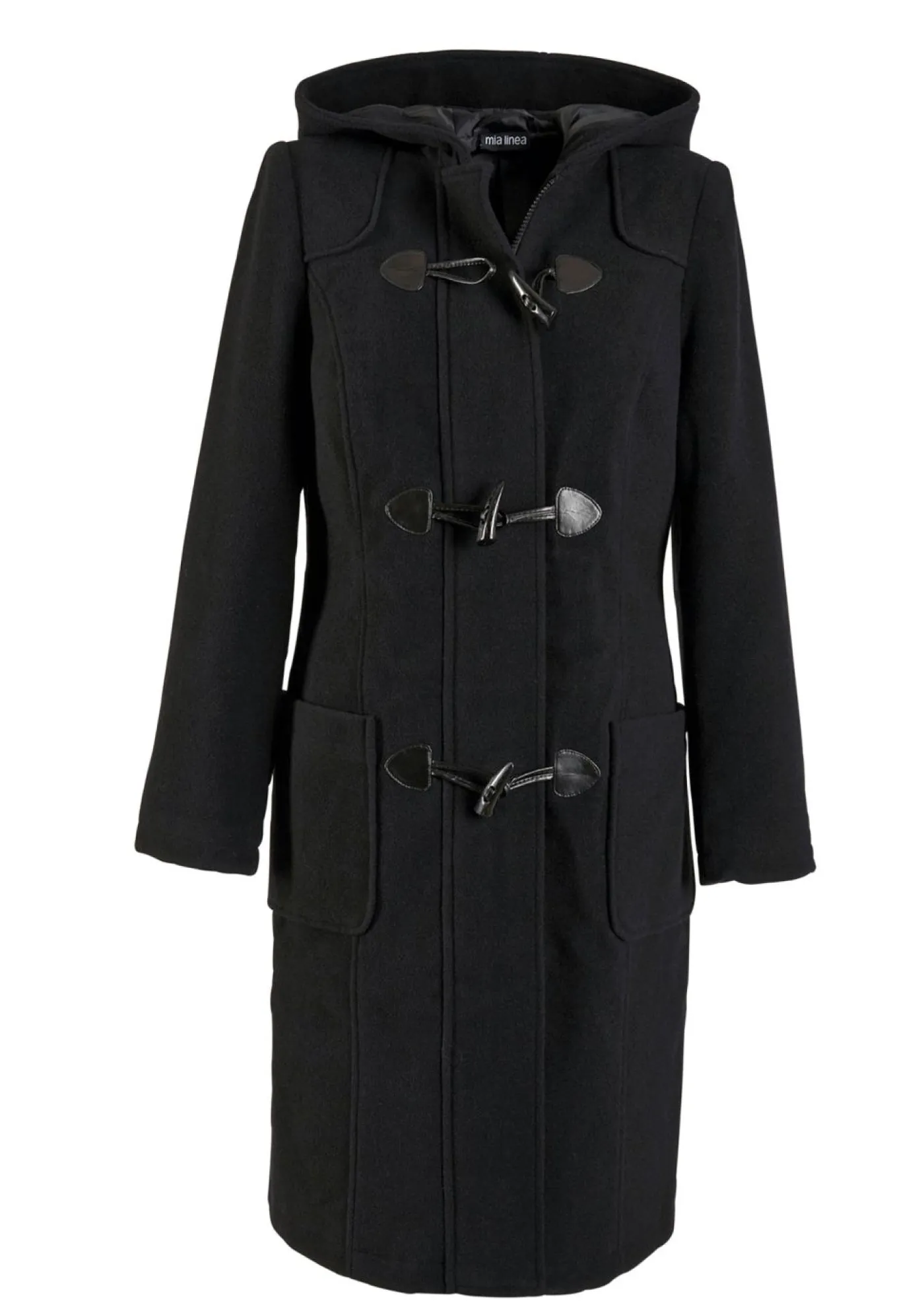 bonprix bonprix Chaquetas Y Abrigos>Abrigo con aspecto de lana Negro