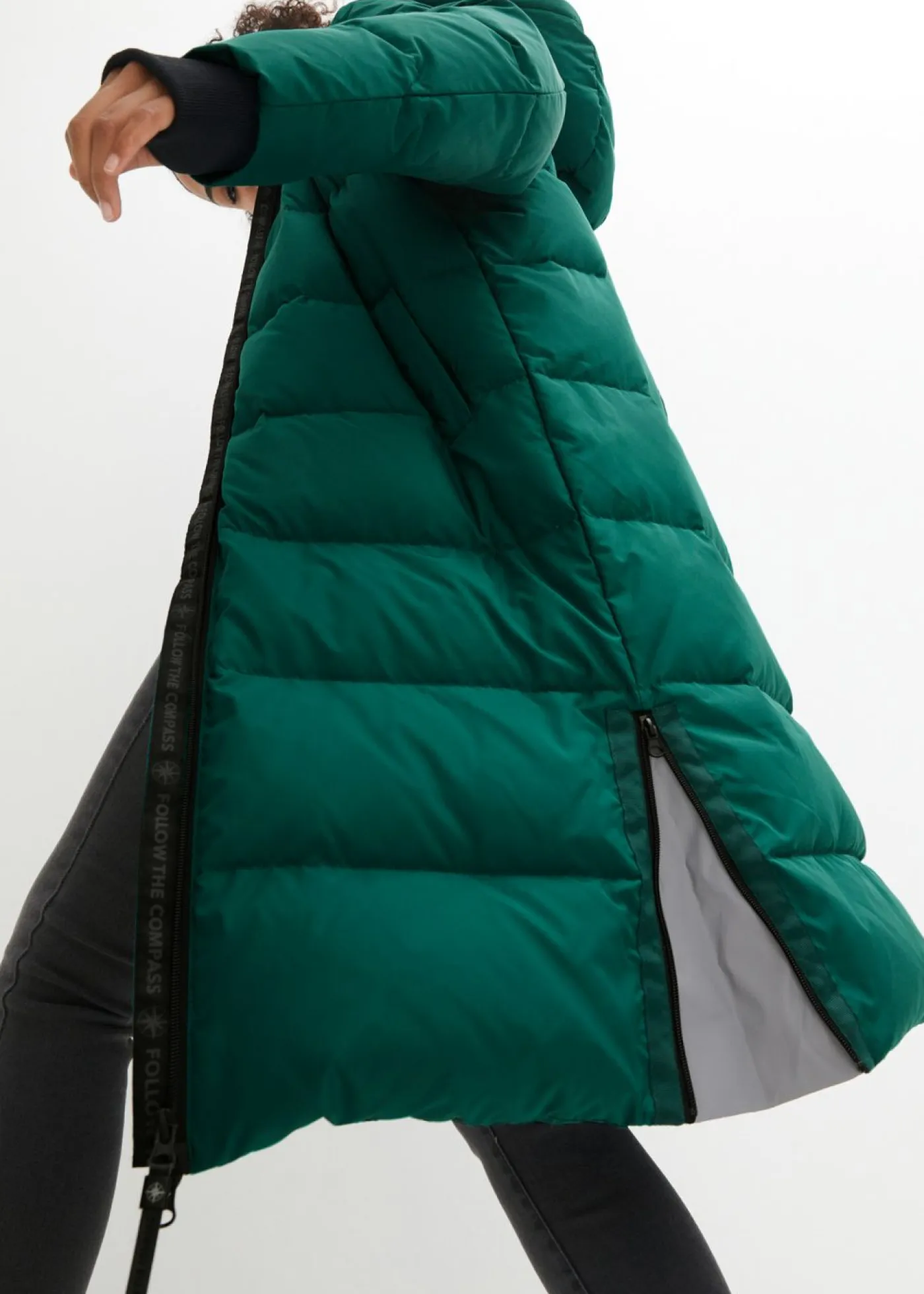 bonprix bonprix Chaquetas Y Abrigos>Abrigo con plumón reciclado y tecnología térmica aislante verde, brillante