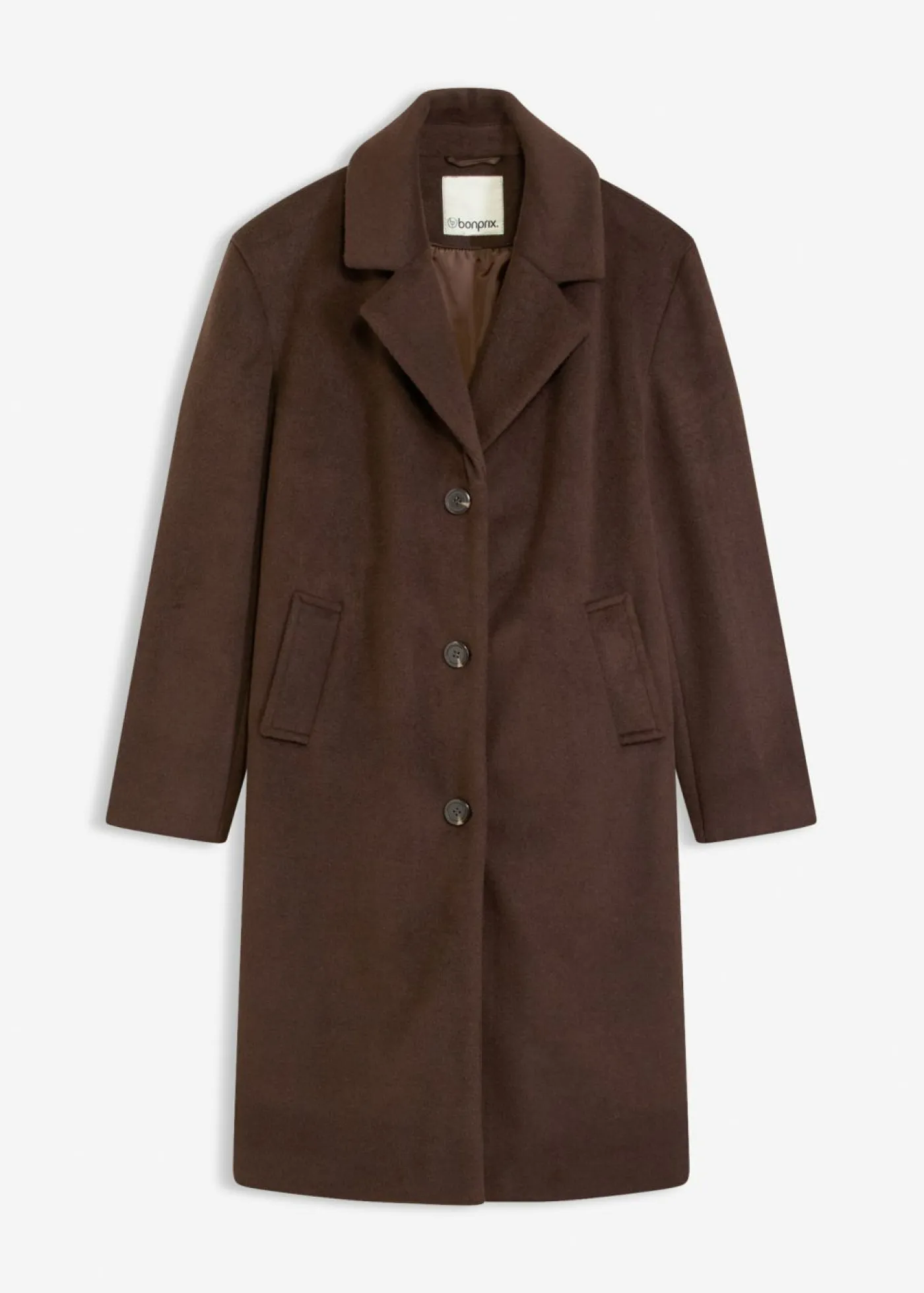 Mujer bonprix bonprix Abrigo corto con aspecto de lana
