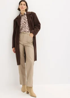 Mujer bonprix bonprix Abrigo corto con aspecto de lana