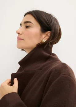 Mujer bonprix bonprix Abrigo corto con aspecto de lana