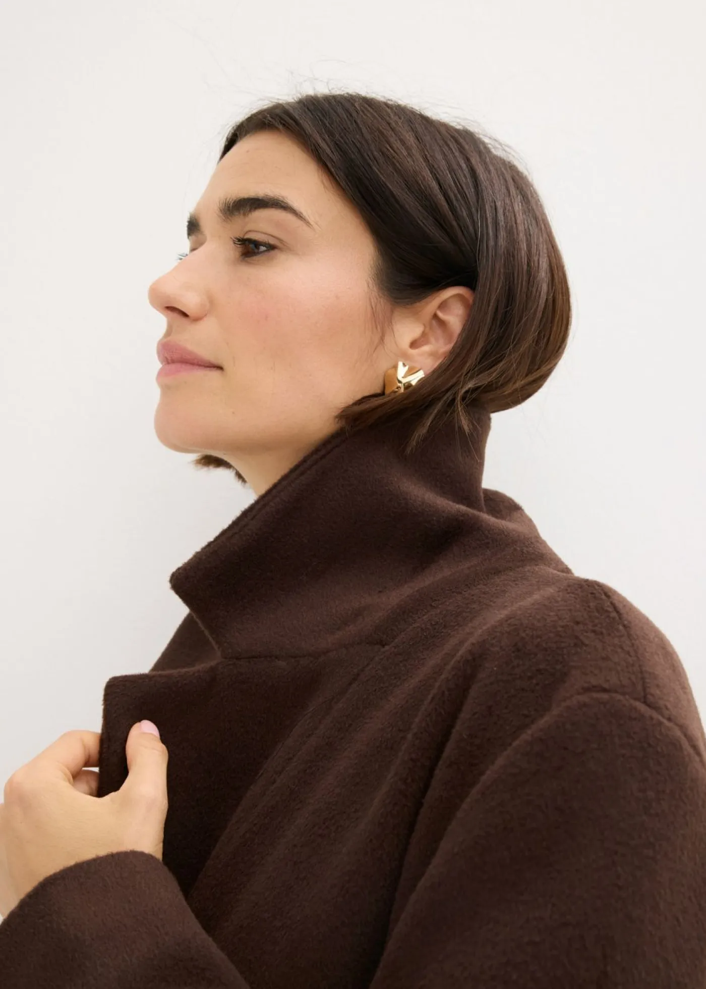 Mujer bonprix bonprix Abrigo corto con aspecto de lana