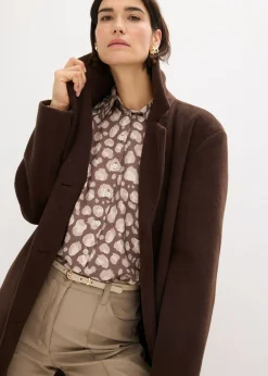 Mujer bonprix bonprix Abrigo corto con aspecto de lana