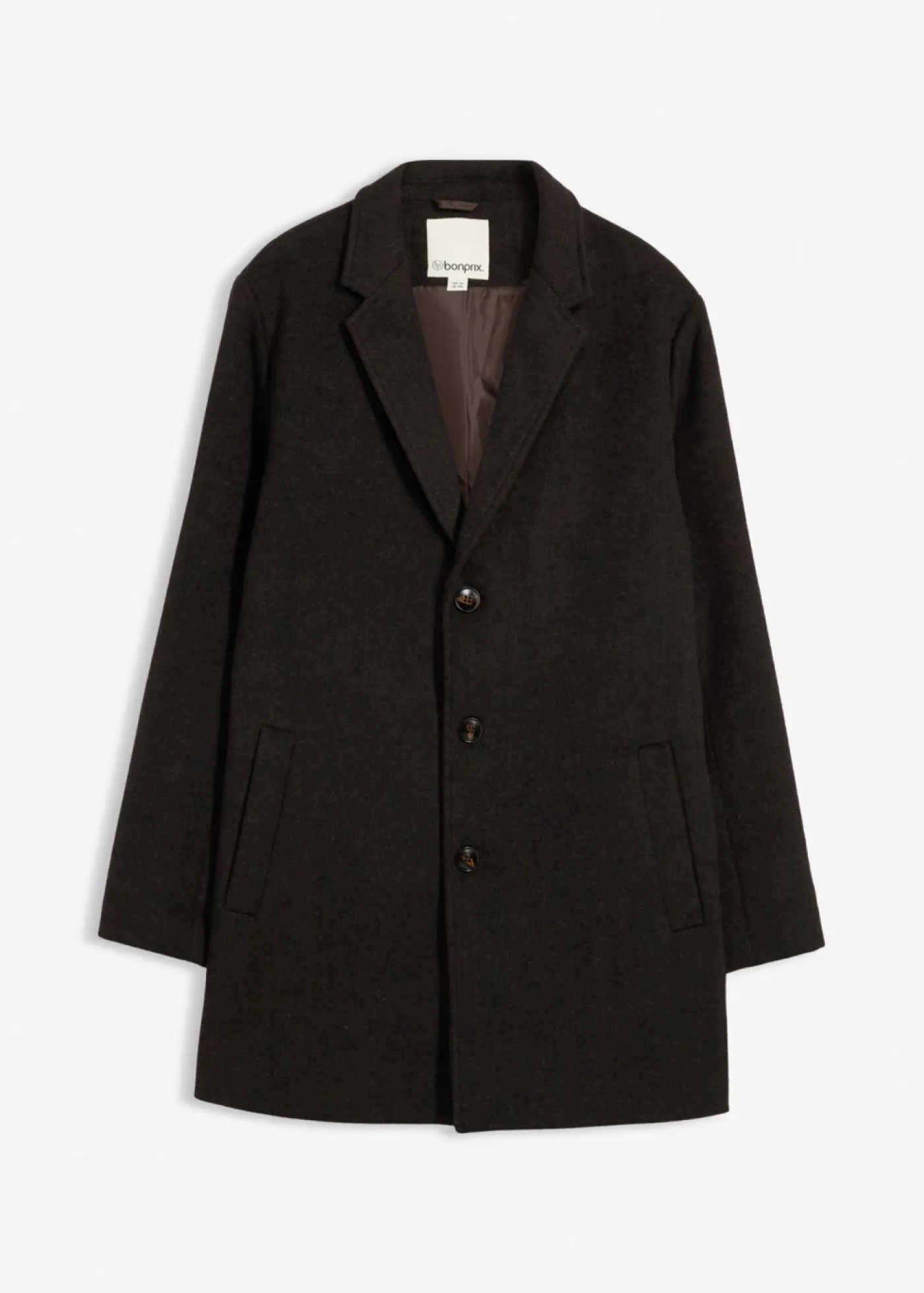 Hombre bonprix bonprix Abrigo corto con contenido de lana