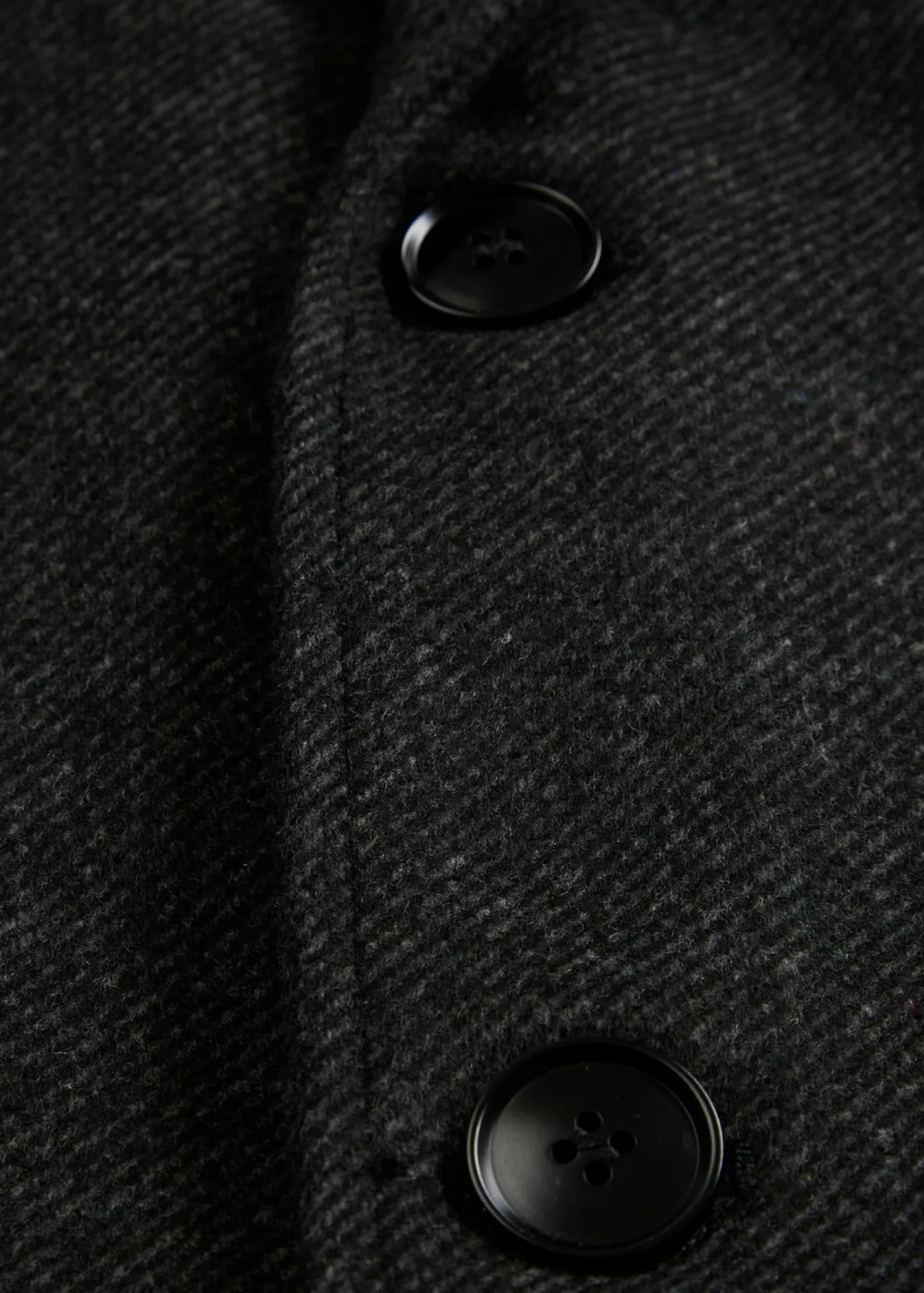 bonprix bonprix Chaquetas Y Abrigos·Abrigos>Abrigo corto con contenido de lana Antracita jaspeado