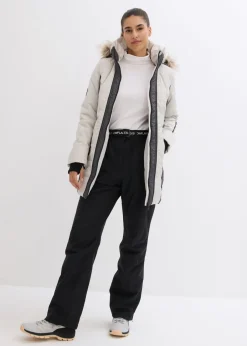 Mujer bonprix bonprix Abrigo corto para exteriores con pelo sintético y material impermeable