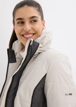 Mujer bonprix bonprix Abrigo corto para exteriores con pelo sintético y material impermeable
