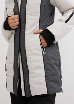 Mujer bonprix bonprix Abrigo corto para exteriores con pelo sintético y material impermeable