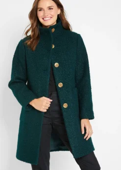 Mujer bonprix bonprix Abrigo de bouclé con bolsillos