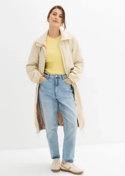 Mujer bonprix bonprix Abrigo de entretiempo con capucha desmontable