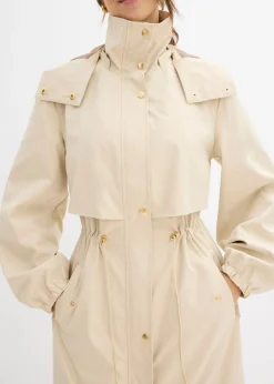 Mujer bonprix bonprix Abrigo de entretiempo con capucha desmontable