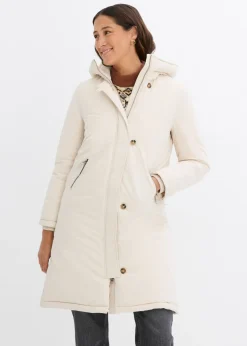 Mujer bonprix bonprix Abrigo de invierno con forro de peluche en la capucha