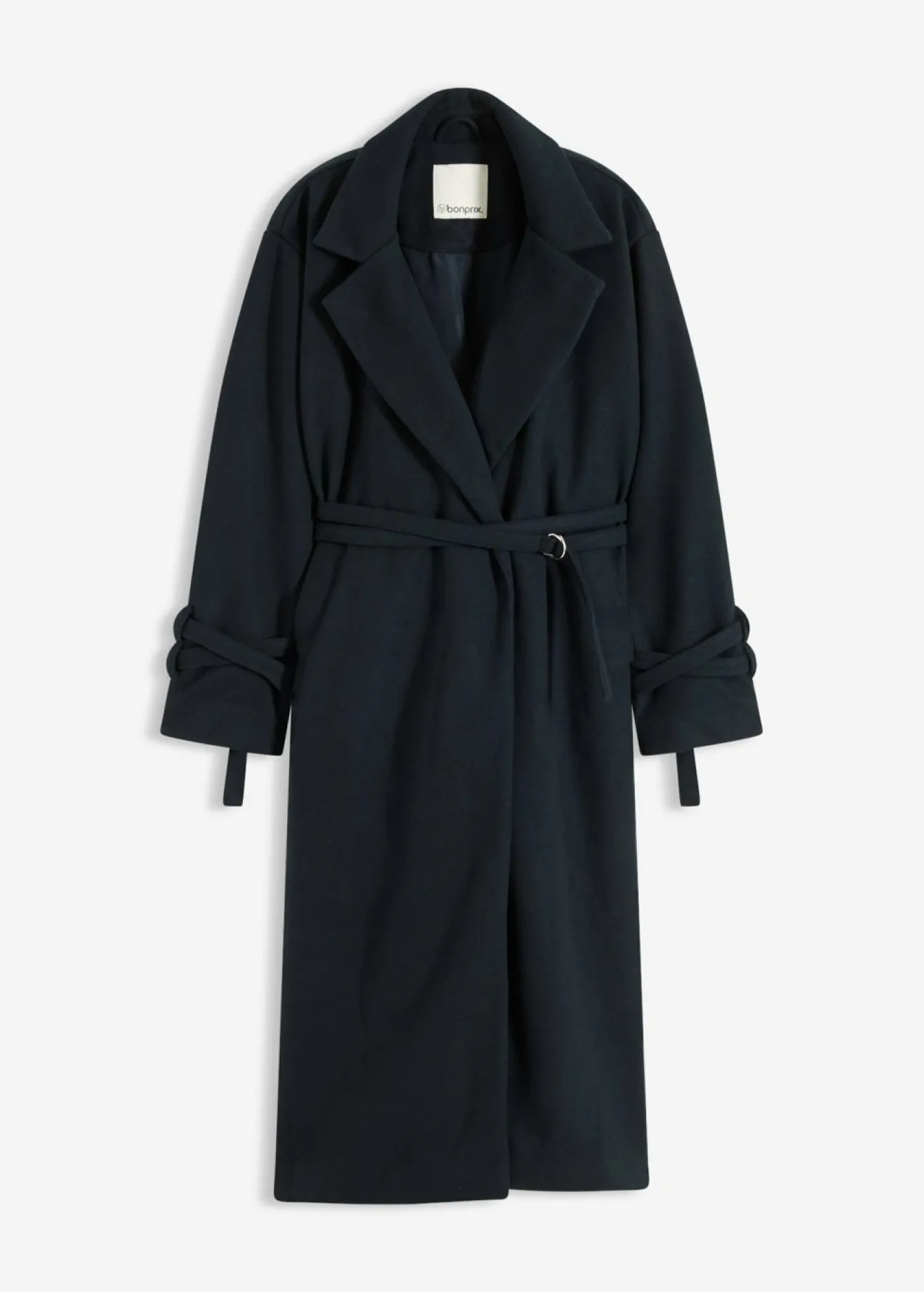 bonprix bonprix Chaquetas Y Abrigos|Tallas Pequeñas>Abrigo de mezcla de viscosa Antracita oscuro