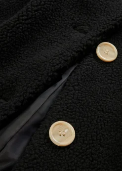 Mujer bonprix bonprix Abrigo de pelo con capucha y bolsillos