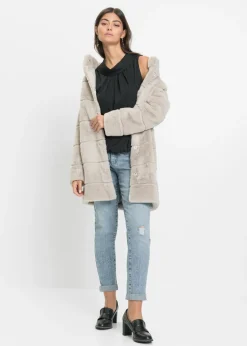 Mujer bonprix bonprix Abrigo de pelo sintético