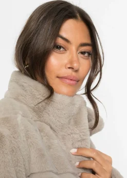 Mujer bonprix bonprix Abrigo de pelo sintético