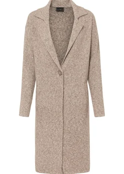 bonprix bonprix Jerséis|Ropa De Punto>Abrigo de punto Marrón grisáceo jaspeado