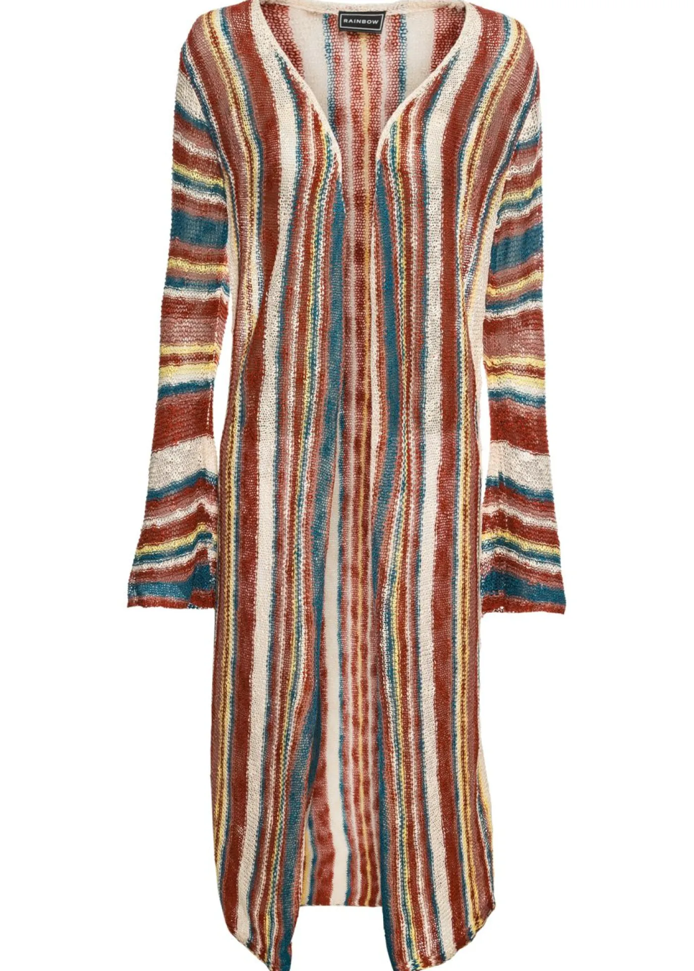 Mujer bonprix bonprix Abrigo de punto con rayas