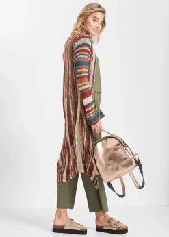 Mujer bonprix bonprix Abrigo de punto con rayas