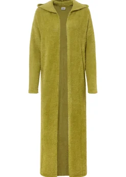 bonprix bonprix Jerséis|Ropa De Punto>Abrigo de punto en suave hilo metálico Verde oliva-dorado