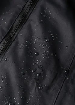 bonprix bonprix Chaquetas Y Abrigos>Abrigo funcional de entretiempo con capucha, aspecto 2 en 1, impermeable Negro