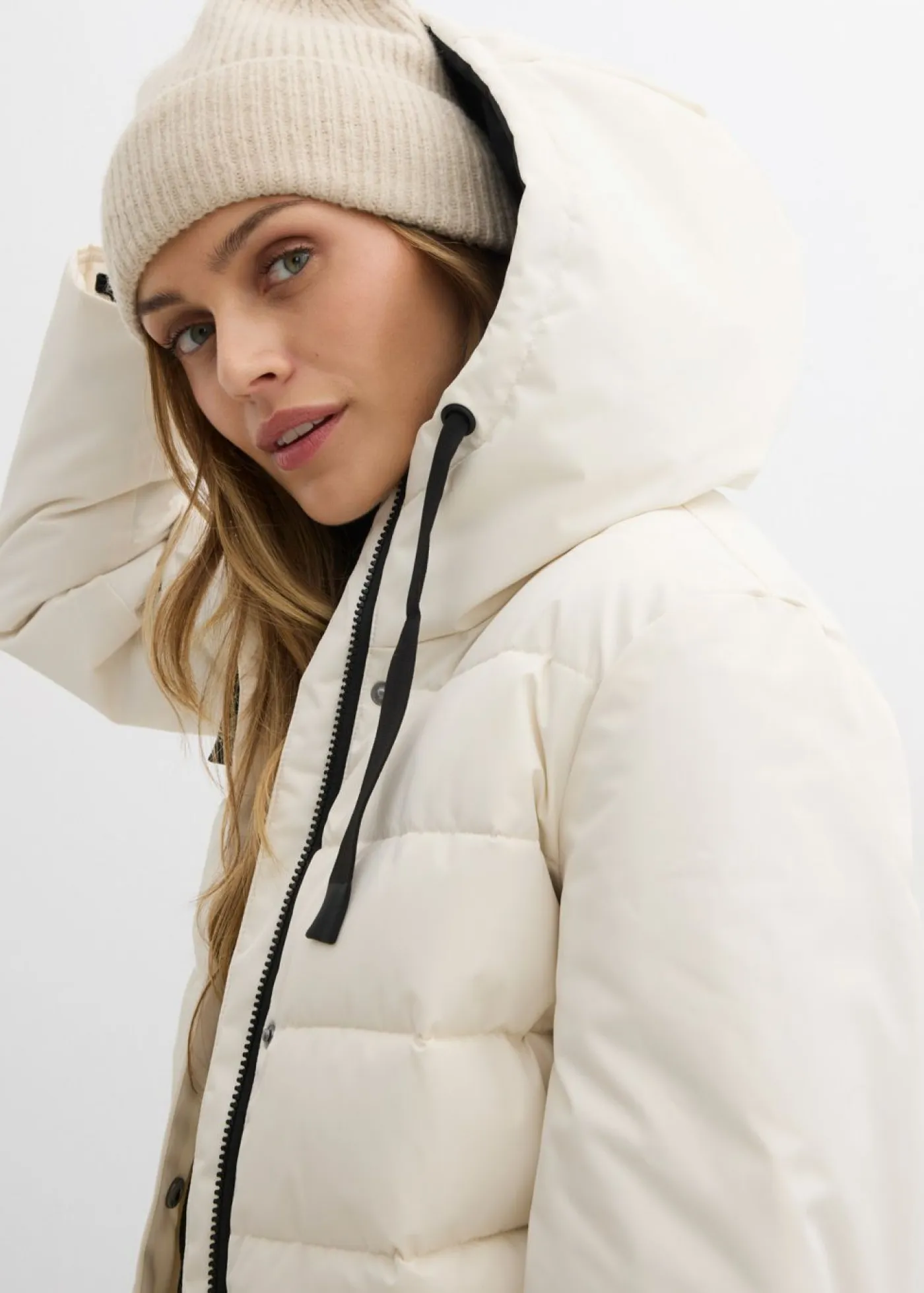 bonprix bonprix Chaquetas Y Abrigos>Abrigo guateado Beige natural