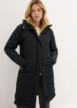 Mujer bonprix bonprix Abrigo guateado con forro polar en la capucha