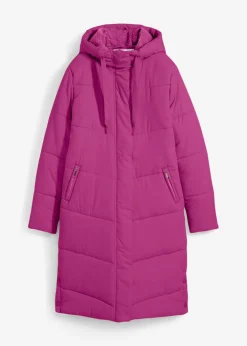 Mujer bonprix bonprix Abrigo guateado con forro polar en la capucha