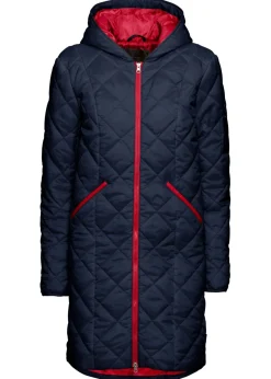 bonprix bonprix Chaquetas Y Abrigos>Abrigo guateado en dos colores Azul marino-rojo oscuro