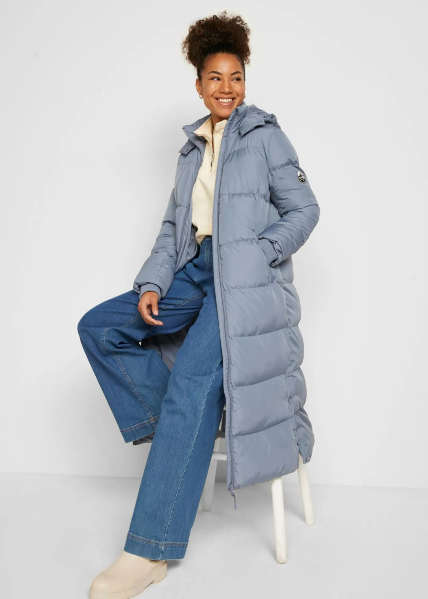Mujer bonprix bonprix Abrigo guateado funcional con tecnología térmica aislante