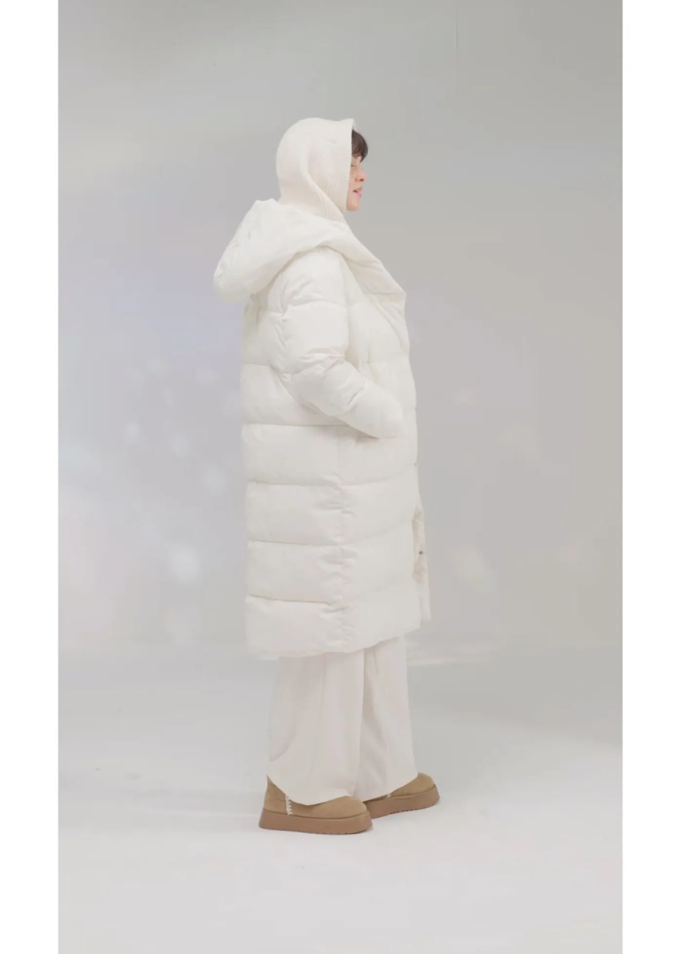 bonprix bonprix Chaquetas Y Abrigos>Abrigo guateado oversize blanco perla
