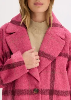 Mujer bonprix bonprix Abrigo holgado con aspecto de lana