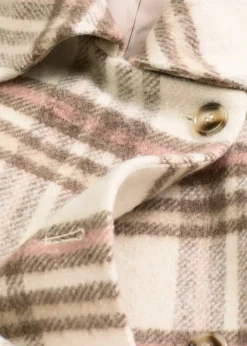 Mujer bonprix bonprix Abrigo holgado de mezcla de lana suave