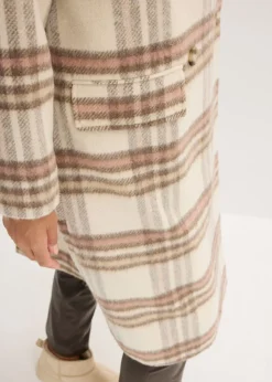 Mujer bonprix bonprix Abrigo holgado de mezcla de lana suave