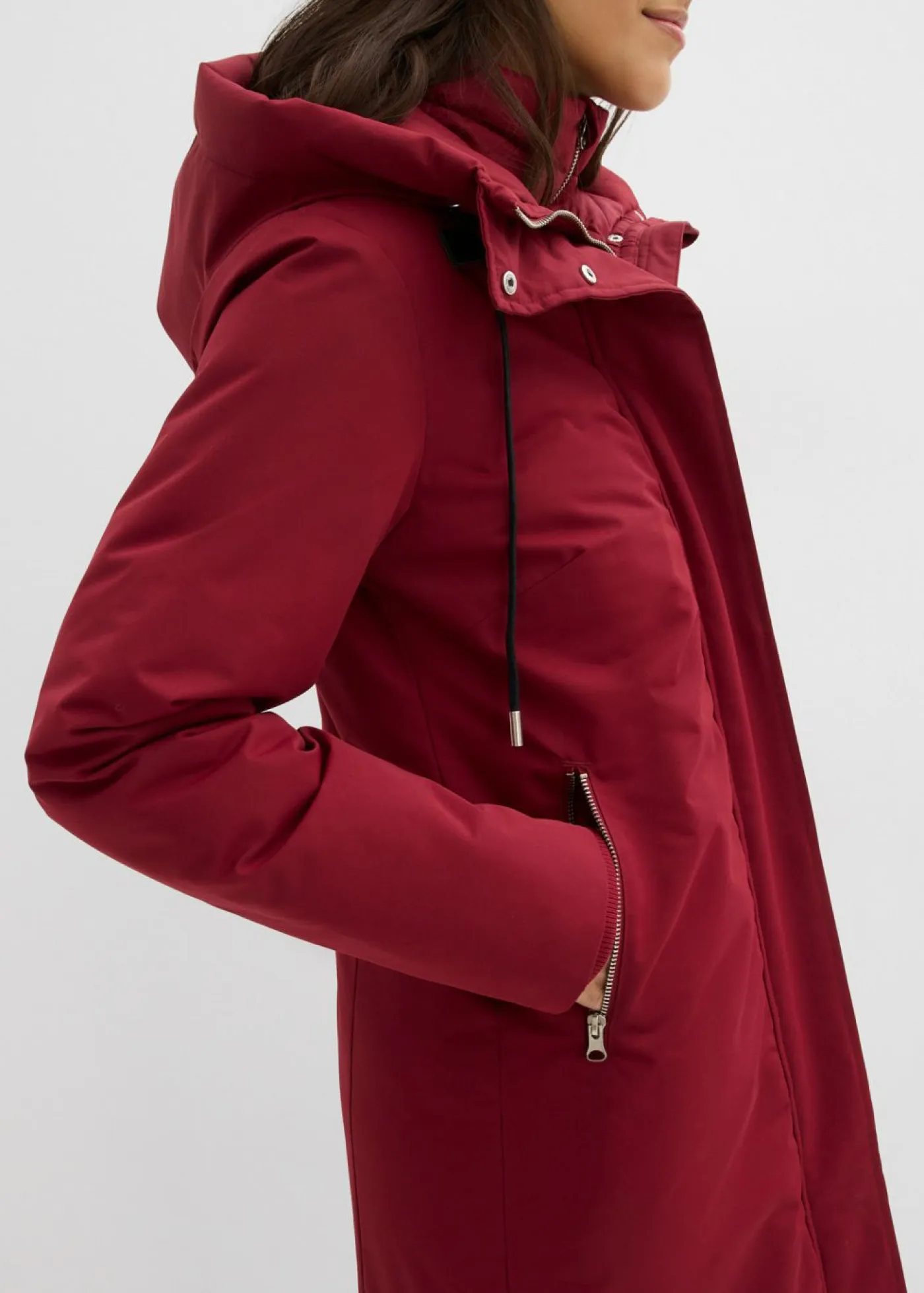 bonprix bonprix Chaquetas Y Abrigos>Abrigo impermeable 2 en 1 para exteriores Rojo