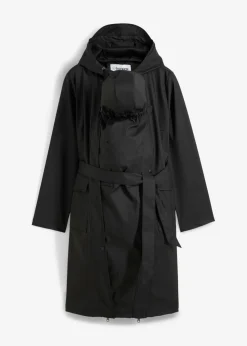 Mujer bonprix bonprix Abrigo impermeable y cortavientos 3 en 1 premamá y de porteo con dos insertos