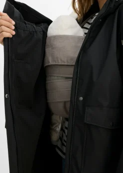 Mujer bonprix bonprix Abrigo impermeable y cortavientos 3 en 1 premamá y de porteo con dos insertos