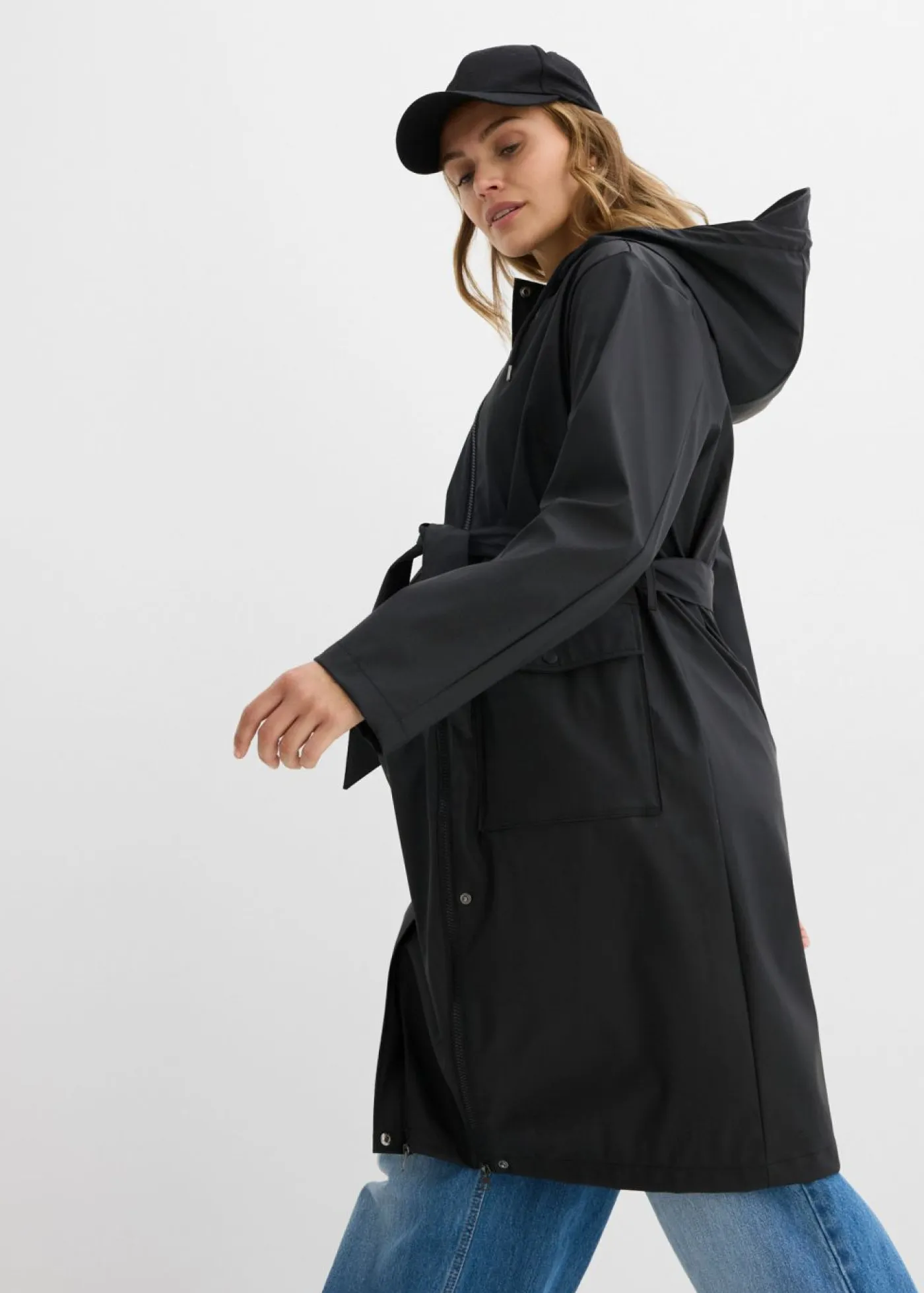 Mujer bonprix bonprix Abrigo impermeable y cortavientos 3 en 1 premamá y de porteo con dos insertos