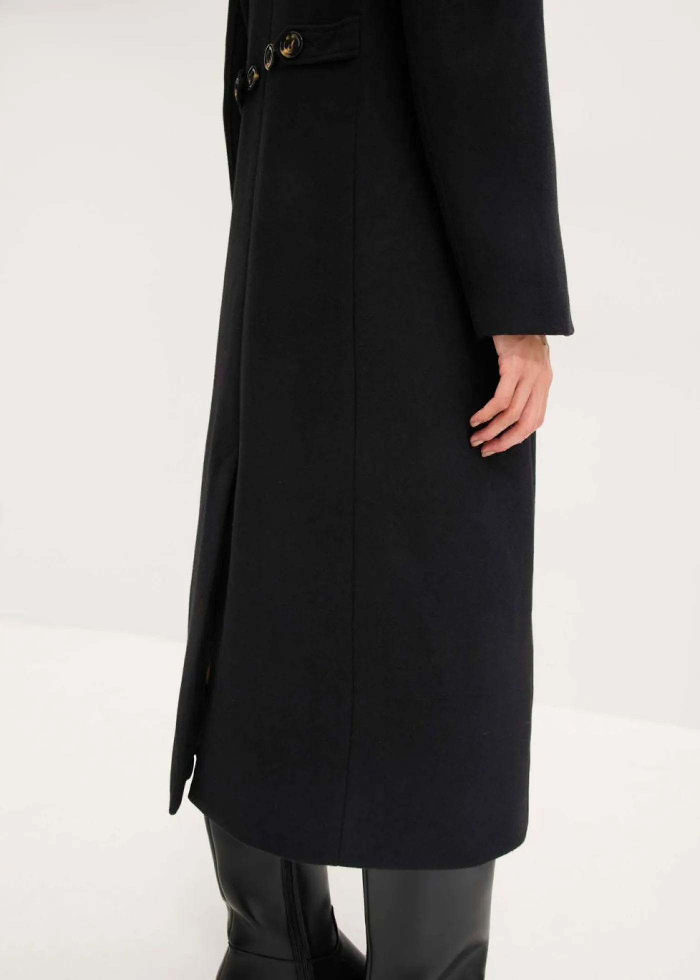 Mujer bonprix bonprix Abrigo largo de imitación de lana