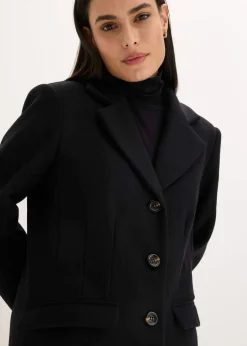 Mujer bonprix bonprix Abrigo largo de imitación de lana