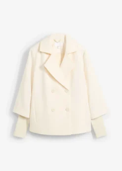 bonprix bonprix Chaquetas Y Abrigos>Abrigo marinero con mangas de punto Beige natural