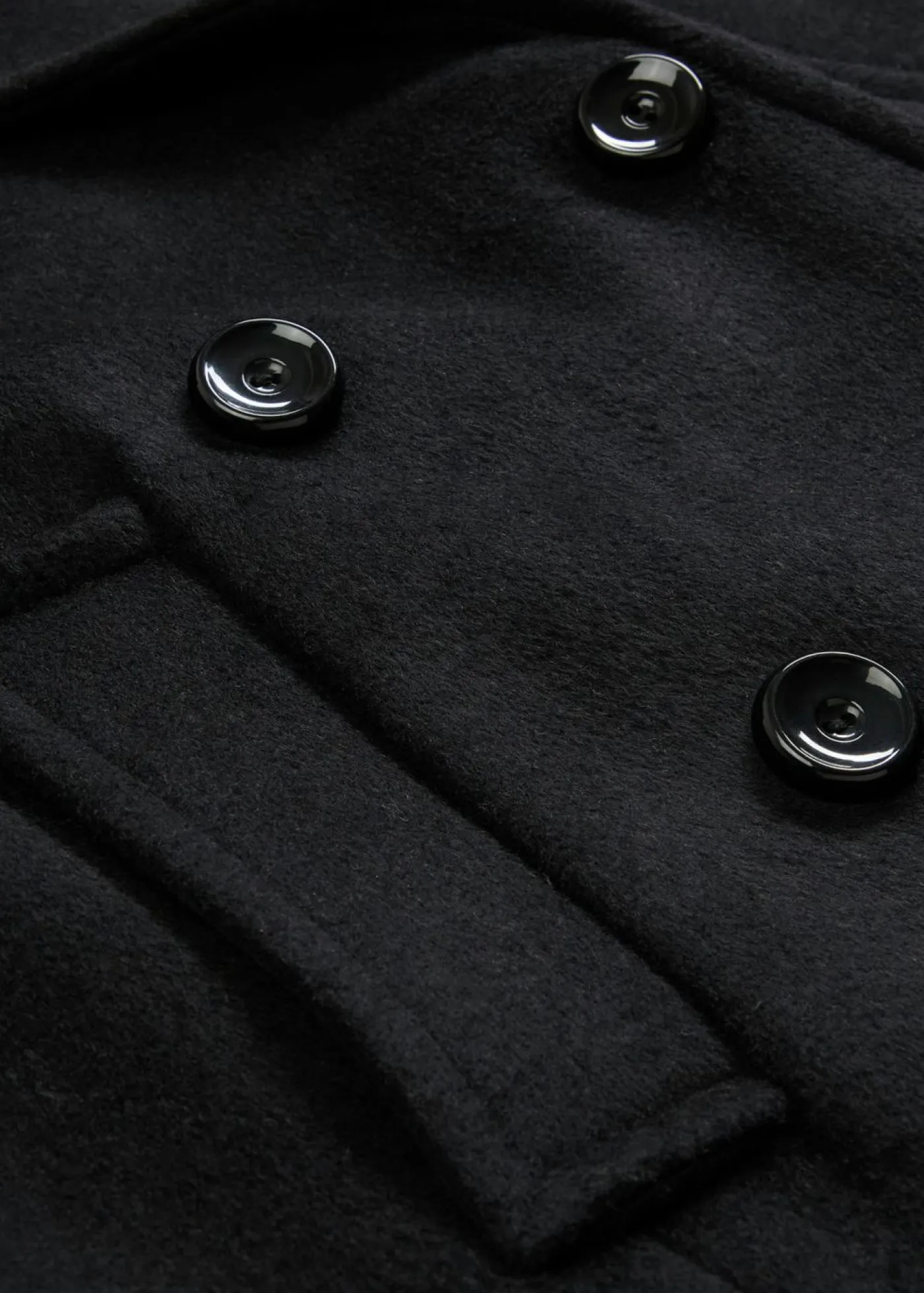 bonprix bonprix Premium|Chaquetas Y Abrigos>Abrigo marinero de lana Negro